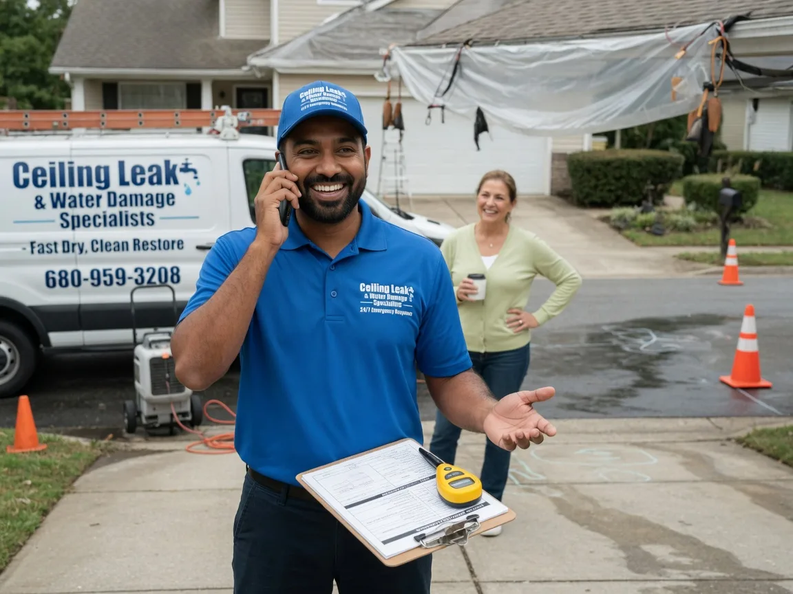 Ceiling Leak Cleanup Camden Point, MO FAQs